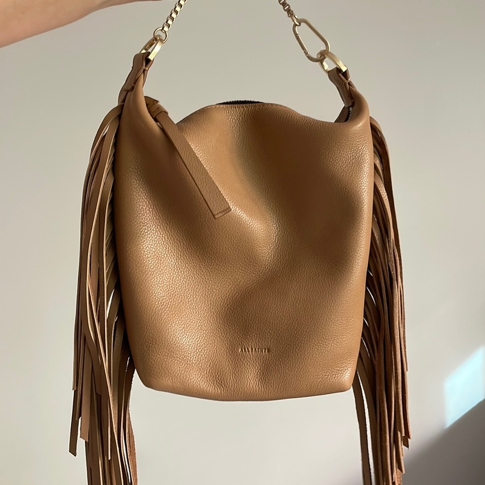 All Saints fringe crossbody bag